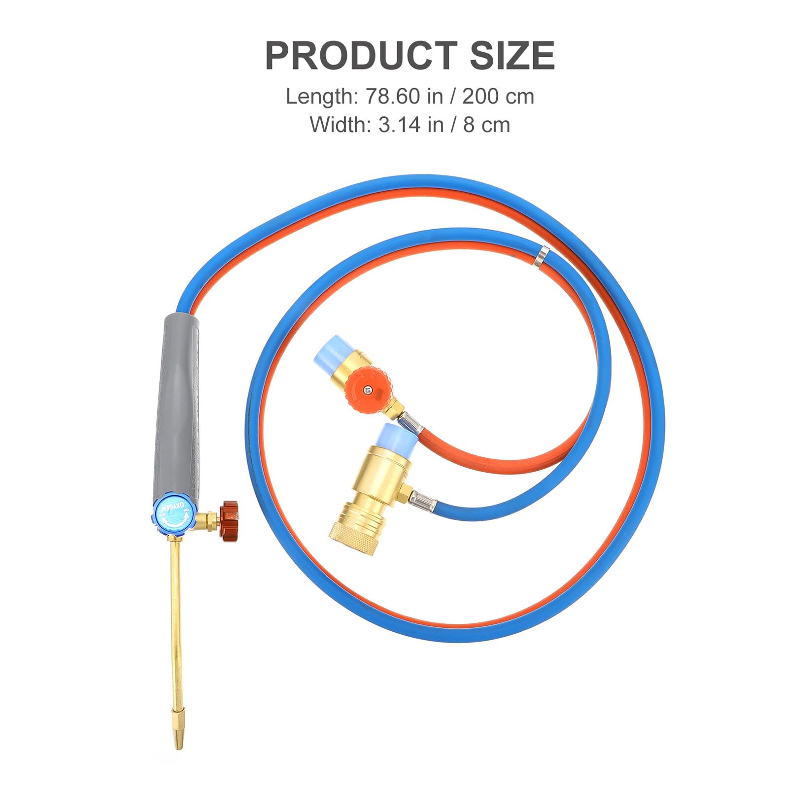 Antorcha de Gas Propano Micro y Oxígeno, Antorcha de Soldadura Miniatura 2 M Flexible, Herramienta de Corte para Soldadura y Fontanería, Kit Profesional para Uso Industrial