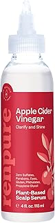 Renpure Plant Based Apple Cider Vinegar Clarify & Shine Scalp Serum - Natural Peppermint Oil Dry Scalp Product For Dandruff Treatment & Itchy Scalp - Eco Friendly Hair Rinse Cleanser For Women & Men