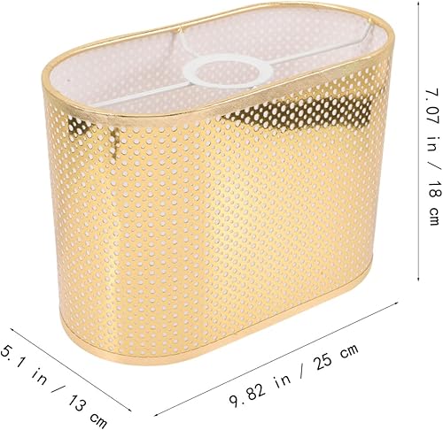 Miniatura 6 de Gadpiparty Pantalla de lámpara ovalada pequeña lámpara de mesa con clip en bombilla de tela de repuesto para cubierta de luz Accesorios para lámpara