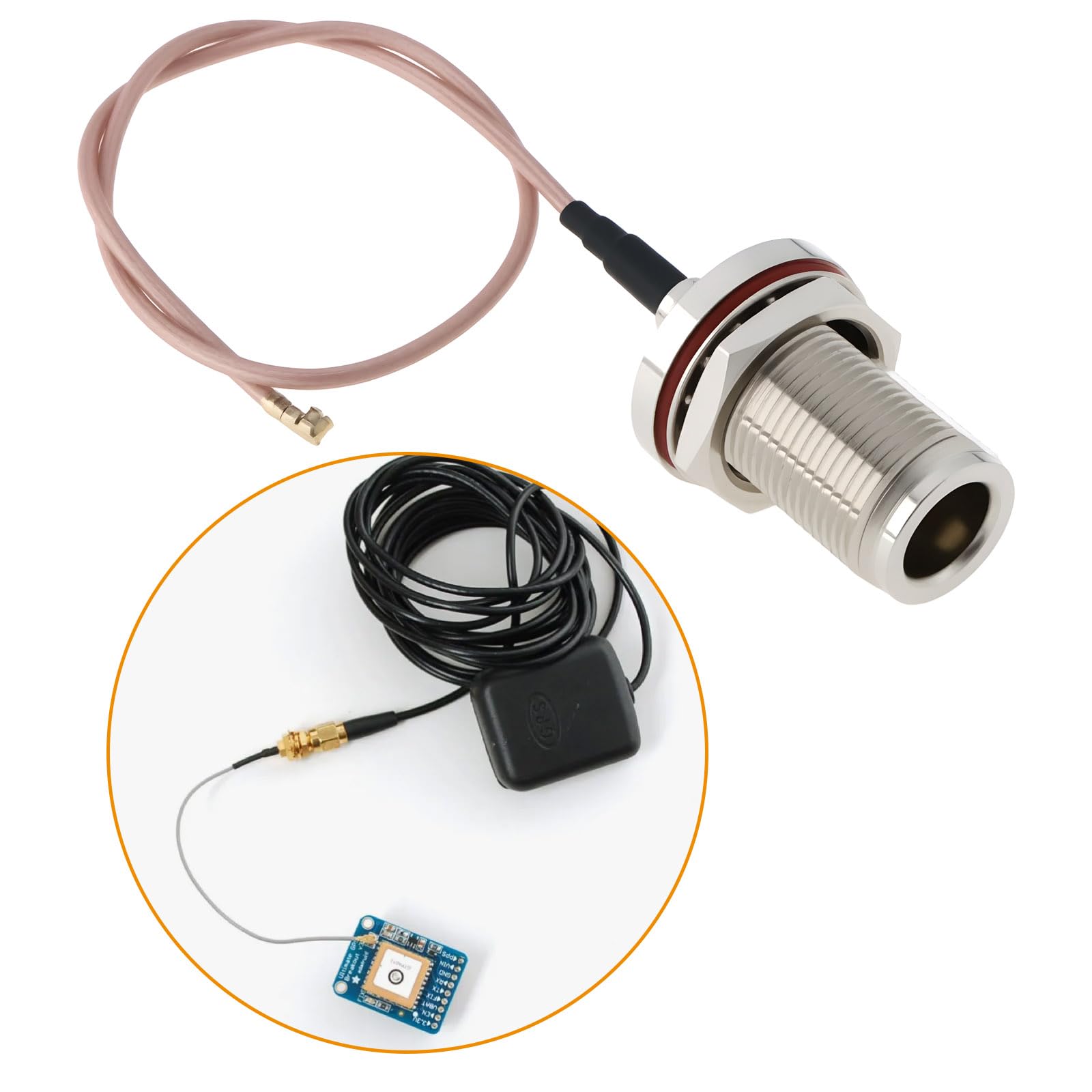 U.FL Auf N-Buchse Adapterkabel (RG-178, 25cm) – Für HF-Tests, IoT, Drohnen & Antennen