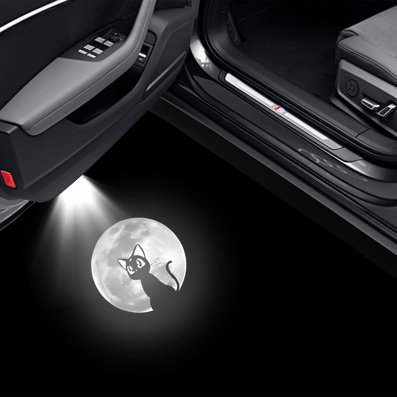 Luci Portiera Auto Personalizzate Luci Proiettore Per Porte Auto GZYZXP - Logo Personalizzabile, LED, 4 Pezzi Luci Sicurezza Auto Notturne