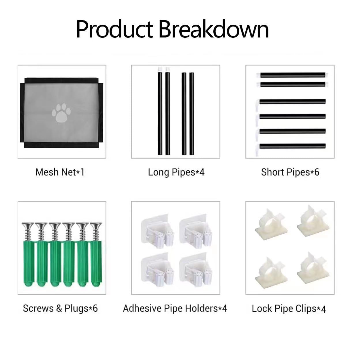 Cancello Per Cani Da Interno 180x78cm | Senza Foratura | Rete Nera Resistente | Per Scale E Porte - Foto 3