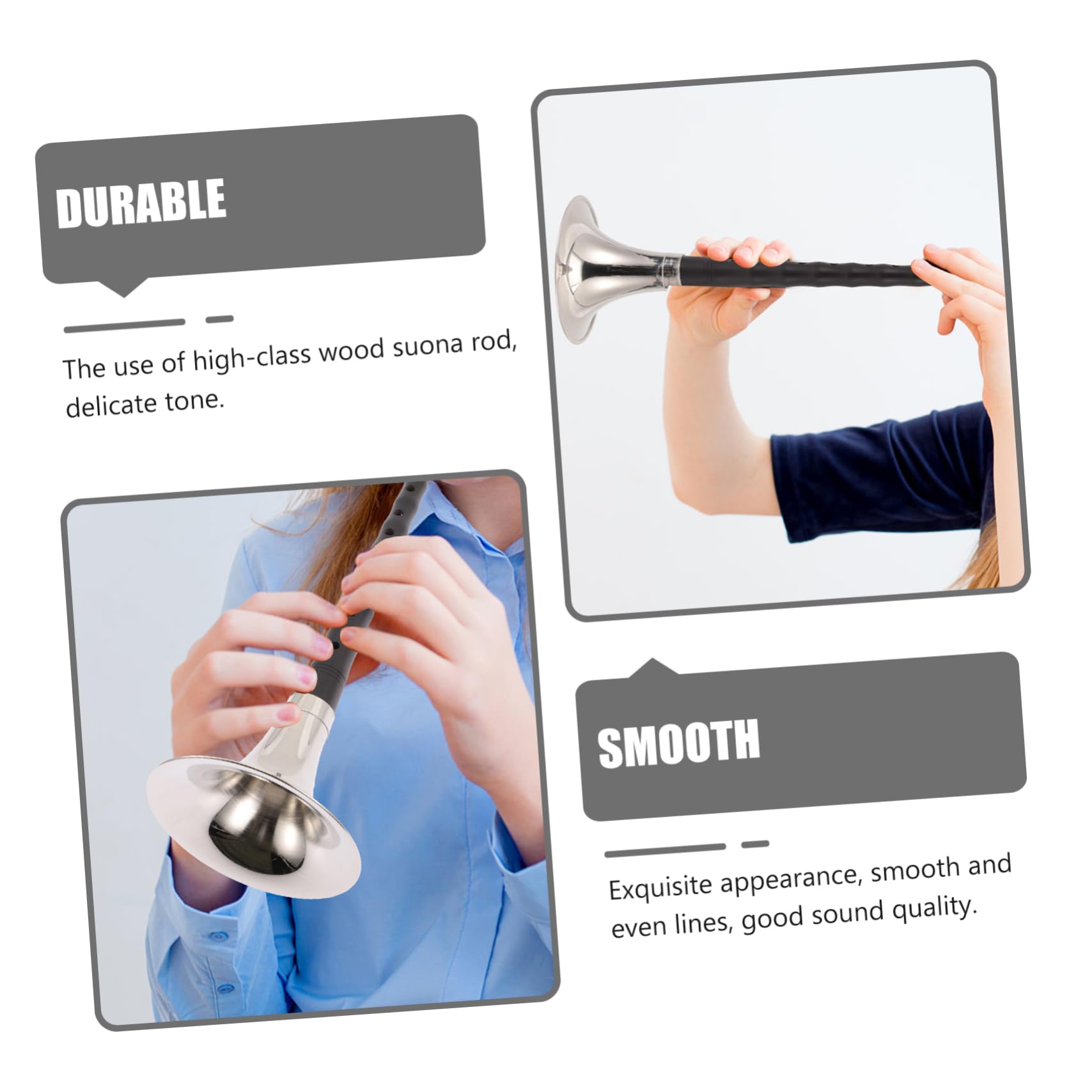 SUPVOX Strument Set c Key Traditional Chinese Wind Instrument for Beginners Rosewood Construction Random