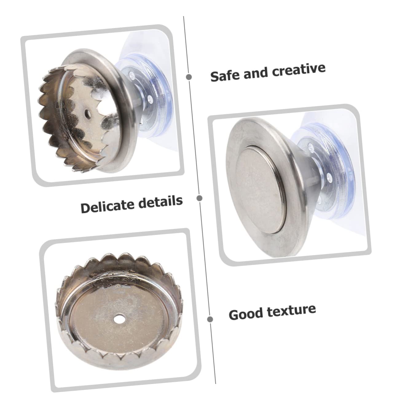 Amosfun 4sätze Magnetischer Seifenhalter Wandmontiert Bohren Für Küche Und Bad Rostfrei Design Sorgt Für Trockenes Für Moderne Badezimmer