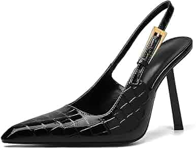 Amazon.com | Longwenxuan Slingback Pointed Closed Toe Amazon.com | Longwenxuan Slingback Pointed Closed Toe