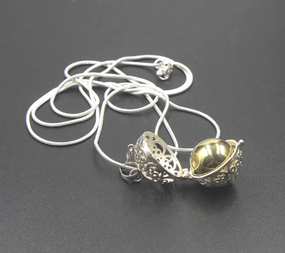 Sterling Silver Bali Harmony Ball, Bola Pregancy Necklace, Harmony Ball Necklace, Angel Caller