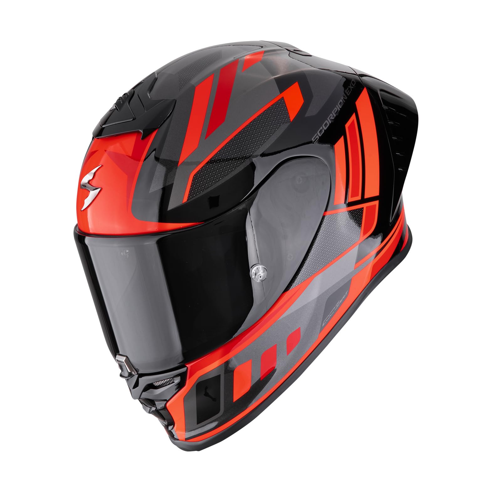 Scorpion Casco Integral para Moto Exo-r1 EVO II Air Vital Negro Plata Rojo Tamano l mototopgun 111-503-163-05