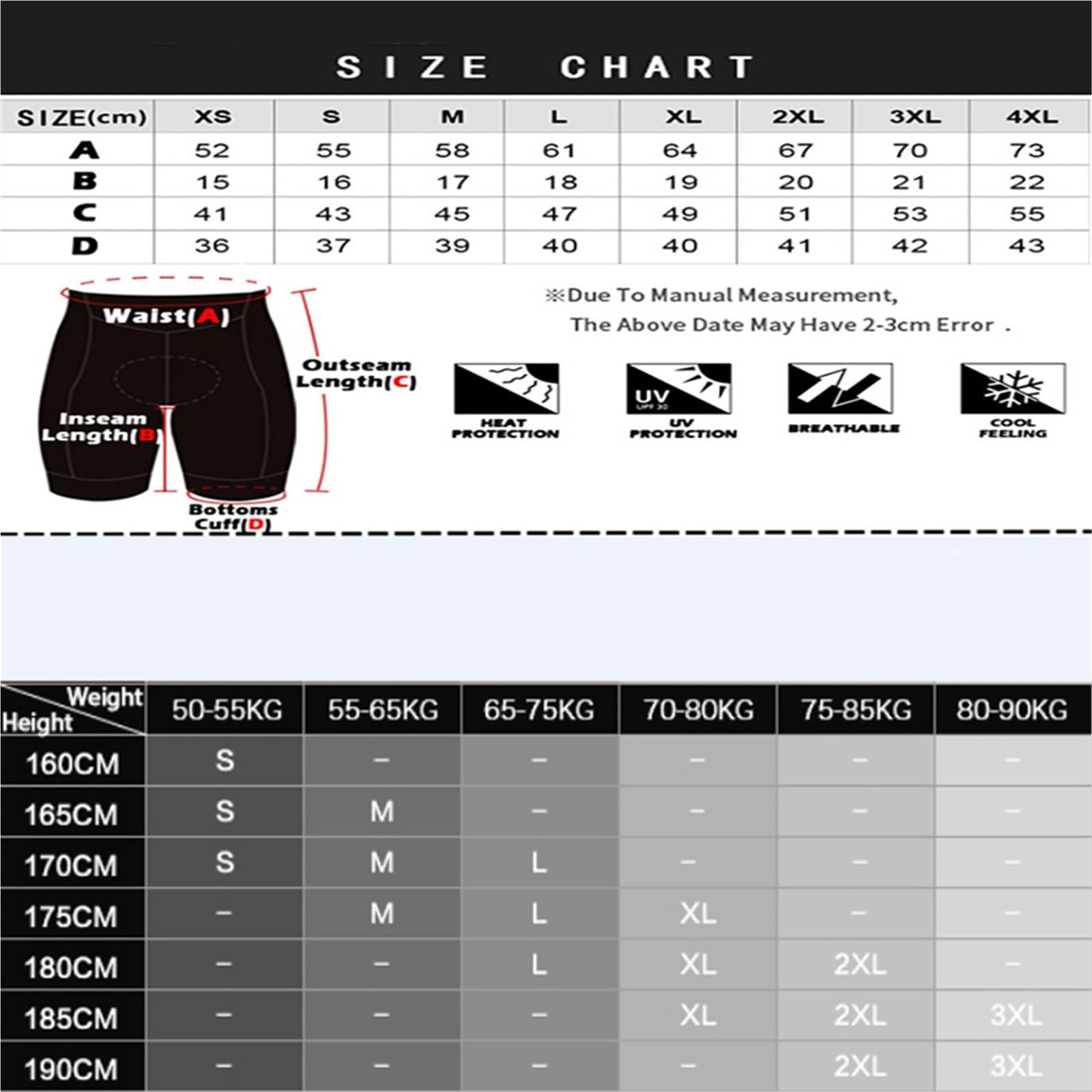 Pantaloncini da Ciclismo 2 Pezzi Pantaloncini da Ciclismo Uomo Estivi con Imbottitura in Gel, Sportivi, Triathlon, Bici Strada, Pantaloni, Uniforme, Maglia, Tasche(Black03,M)