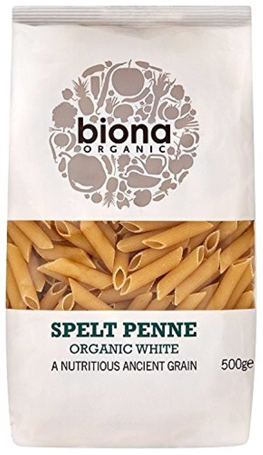 Organic White Spelt Penne, 500 GR