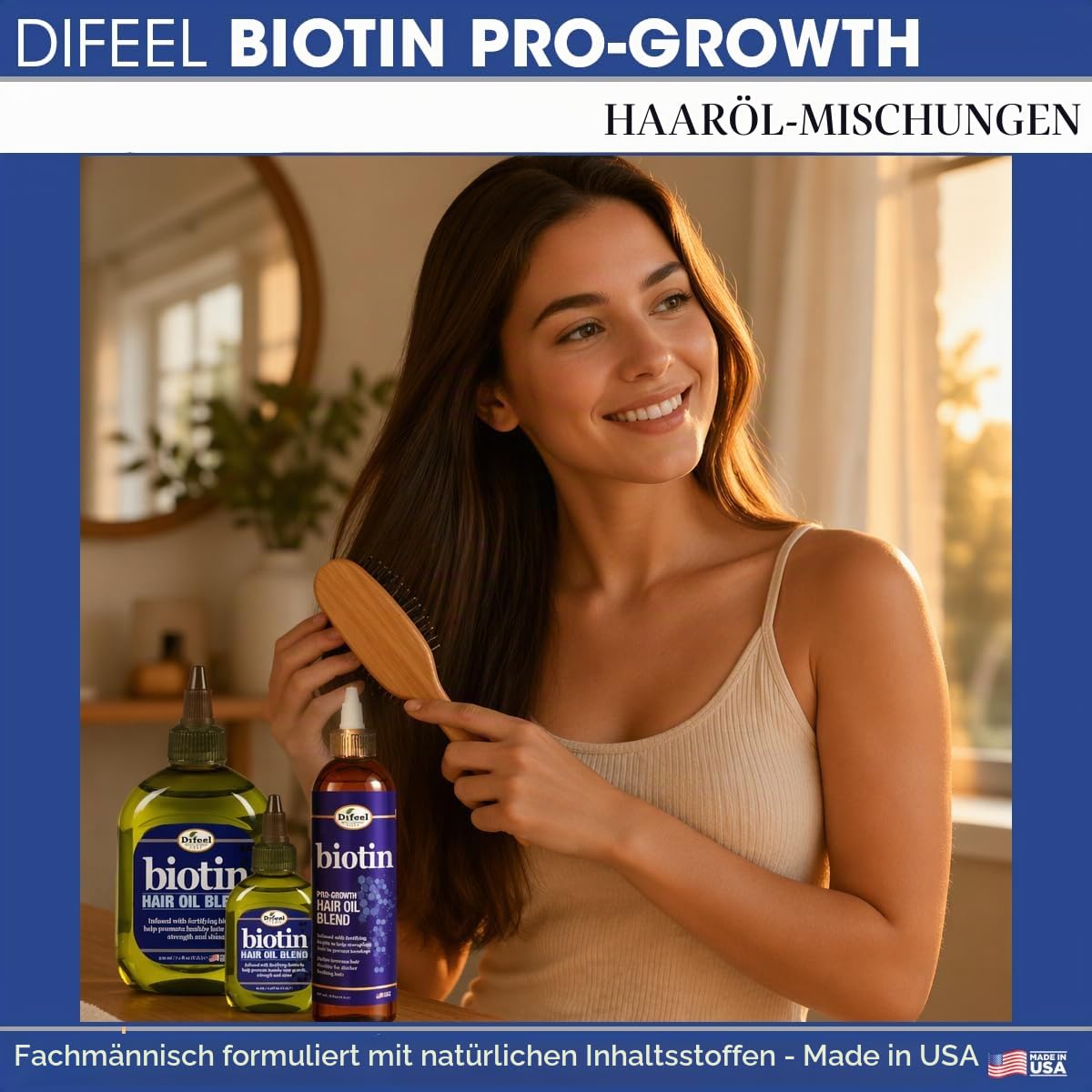 Difeel Biotin Progrowth Premium Haaröl 8 oz