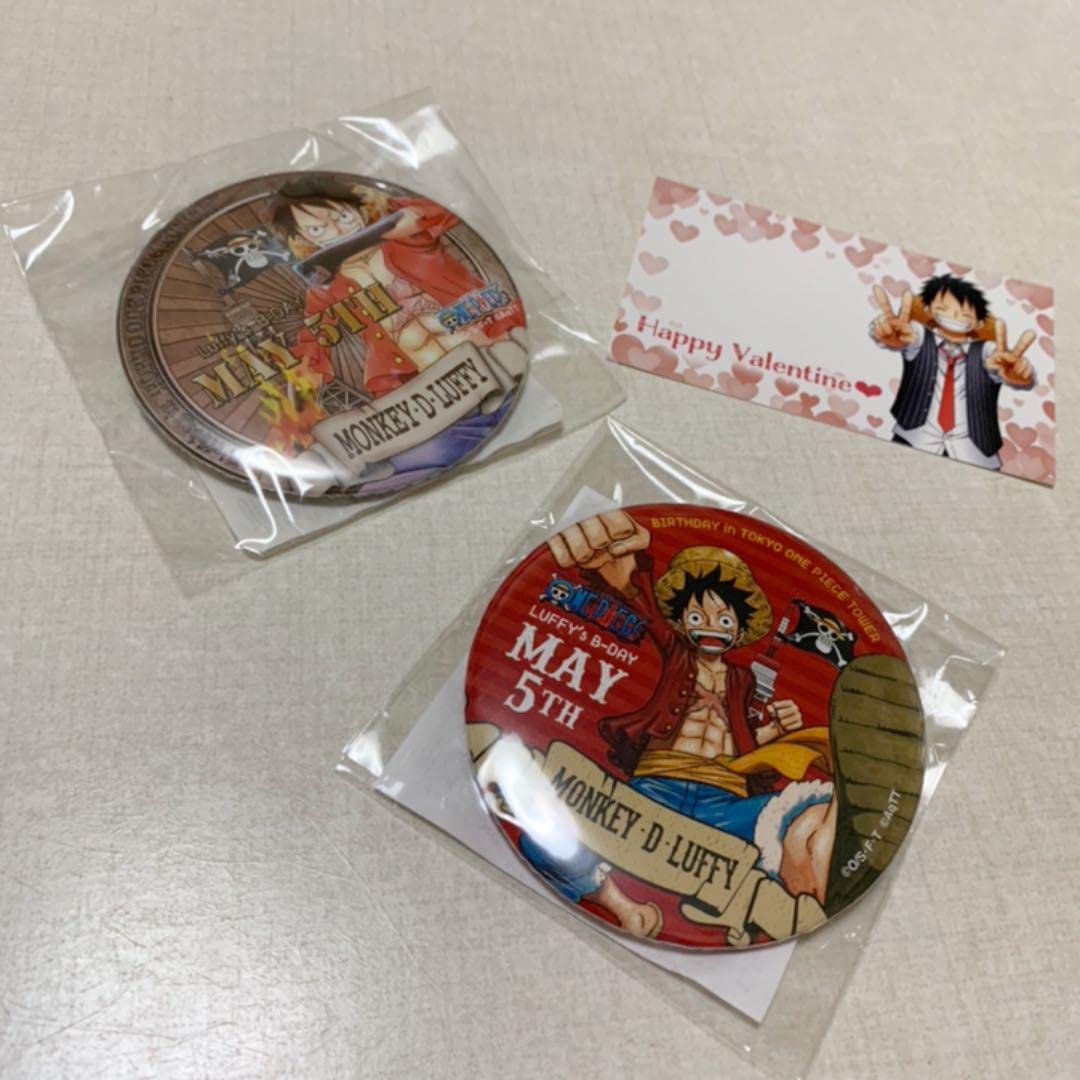 Amazon.co.jp: 東京ワンピースタワー バースデー缶バッジ ルフィ 