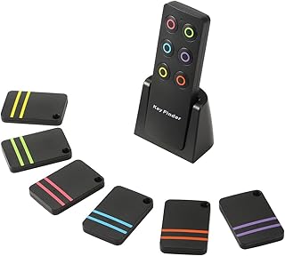 Key Finder TV Remote Control Finder, No Smartphone Needed Easy to Use Suitable for The Elderly 80dB RF Locator Device,Key Finders Make Noise Keychain Tracker 1 Transmitter and 6 Receviers