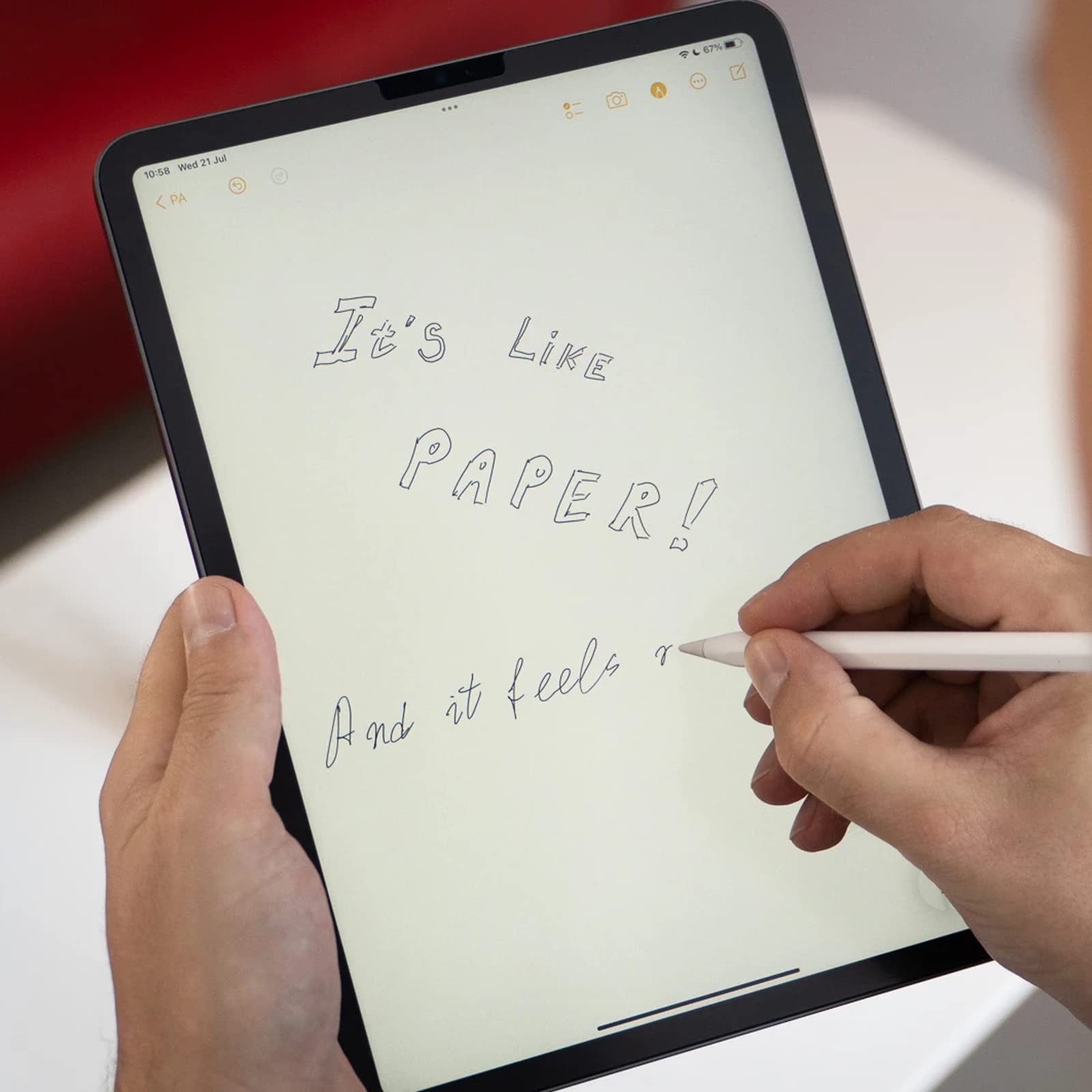 PYS Pellicola Protettiva PET opaca per iPad 11a A16 2025, iPad 10a Gen 2022 10,9 pollici - Carta per Disegnare Scrivere