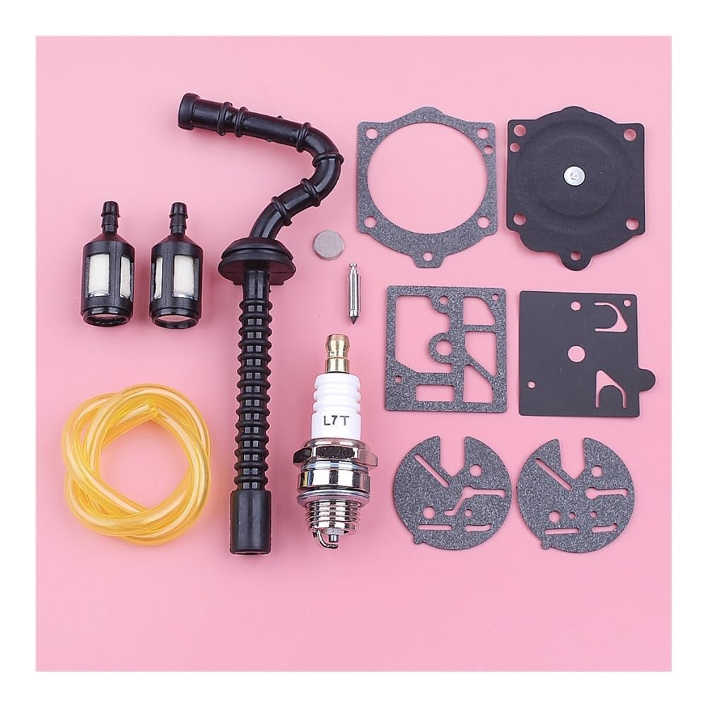 Manguera de línea filtro y kit de carburador para mantenimiento de motosierras 015av