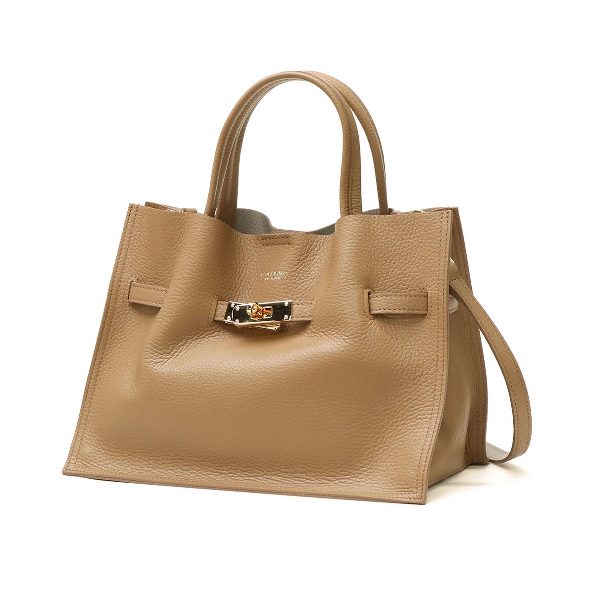 (極美品) ショルダートート イタリアンレザー ショルダーバッグ 上質なイタリアンレザー 2Way仕様でおしゃれな