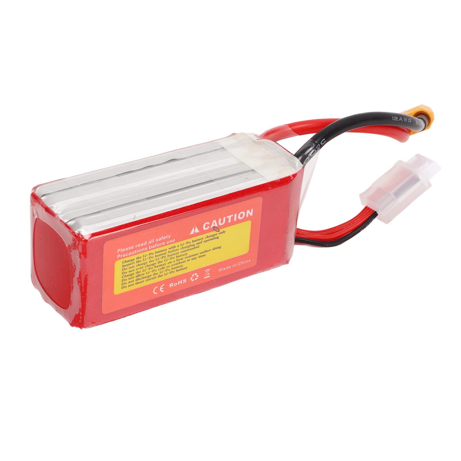 Batteria Lipo da 1800 mAh Velocità di scarica 100C Spina 14,8 V 4 S XT60 Alimentazione a batteria RC per modello di auto in elicottero RC