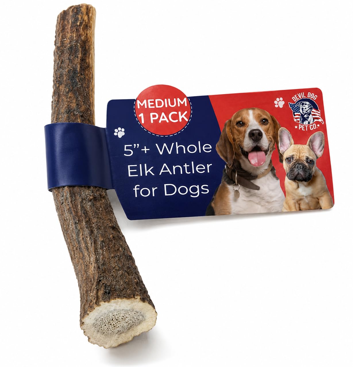 Devil Dog Pet Co Whole Elk Antlers for Dogs