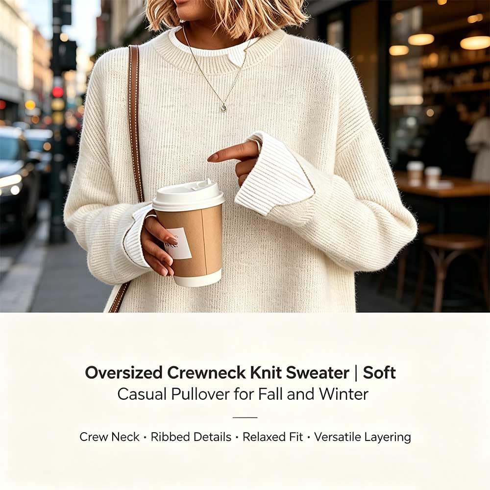 Maglione oversize patchwork a due pezzi finto donna