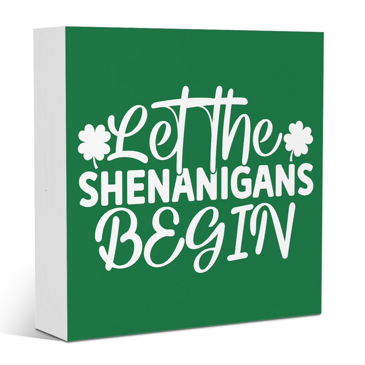 St Patricks Day Table Decoration Shamrock St Patricks Day Tiered Tray Decor for Home Farmhouse Bedroom Bathroom Office