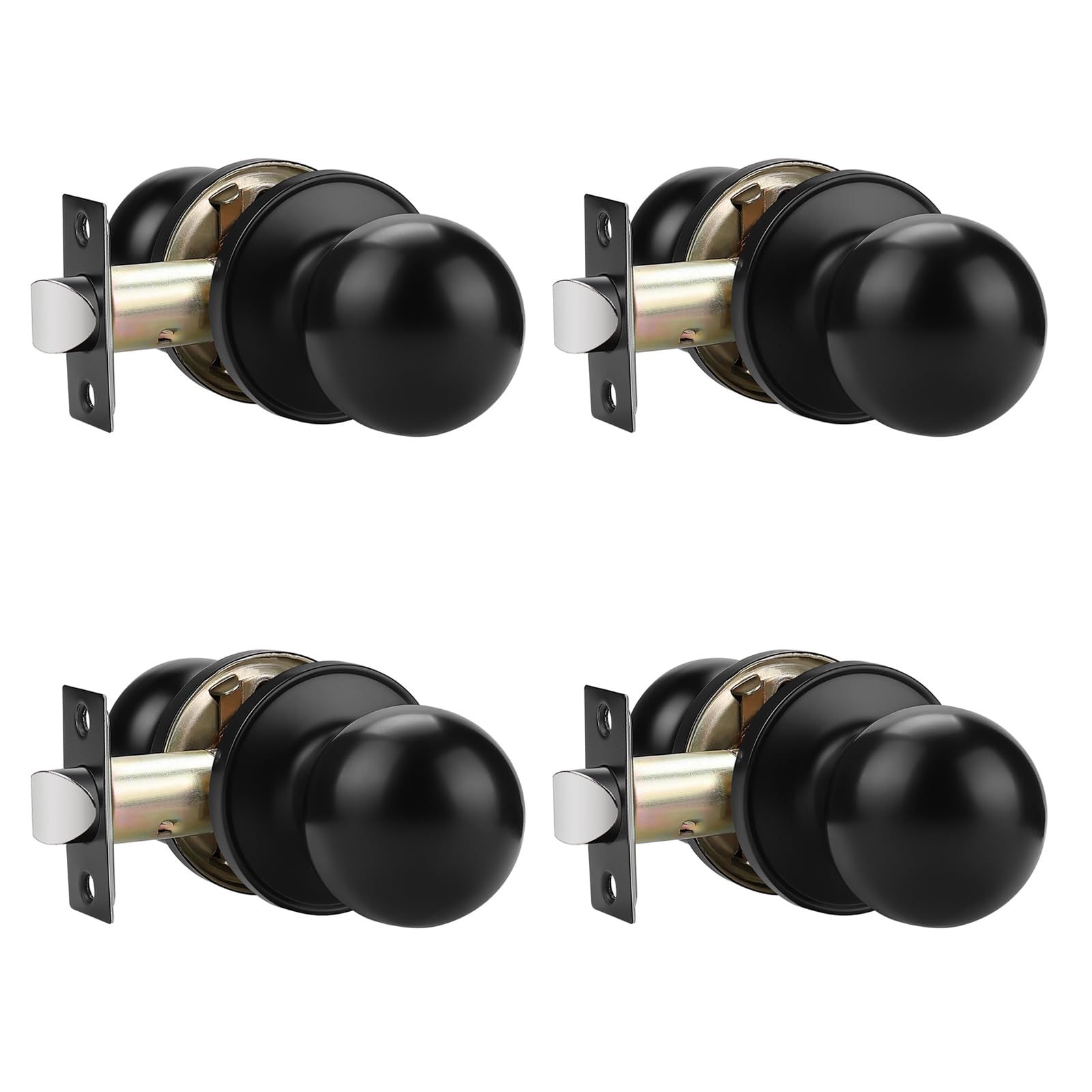 Probrico Satin Nickel Door Knobs - 10 Pack -8
