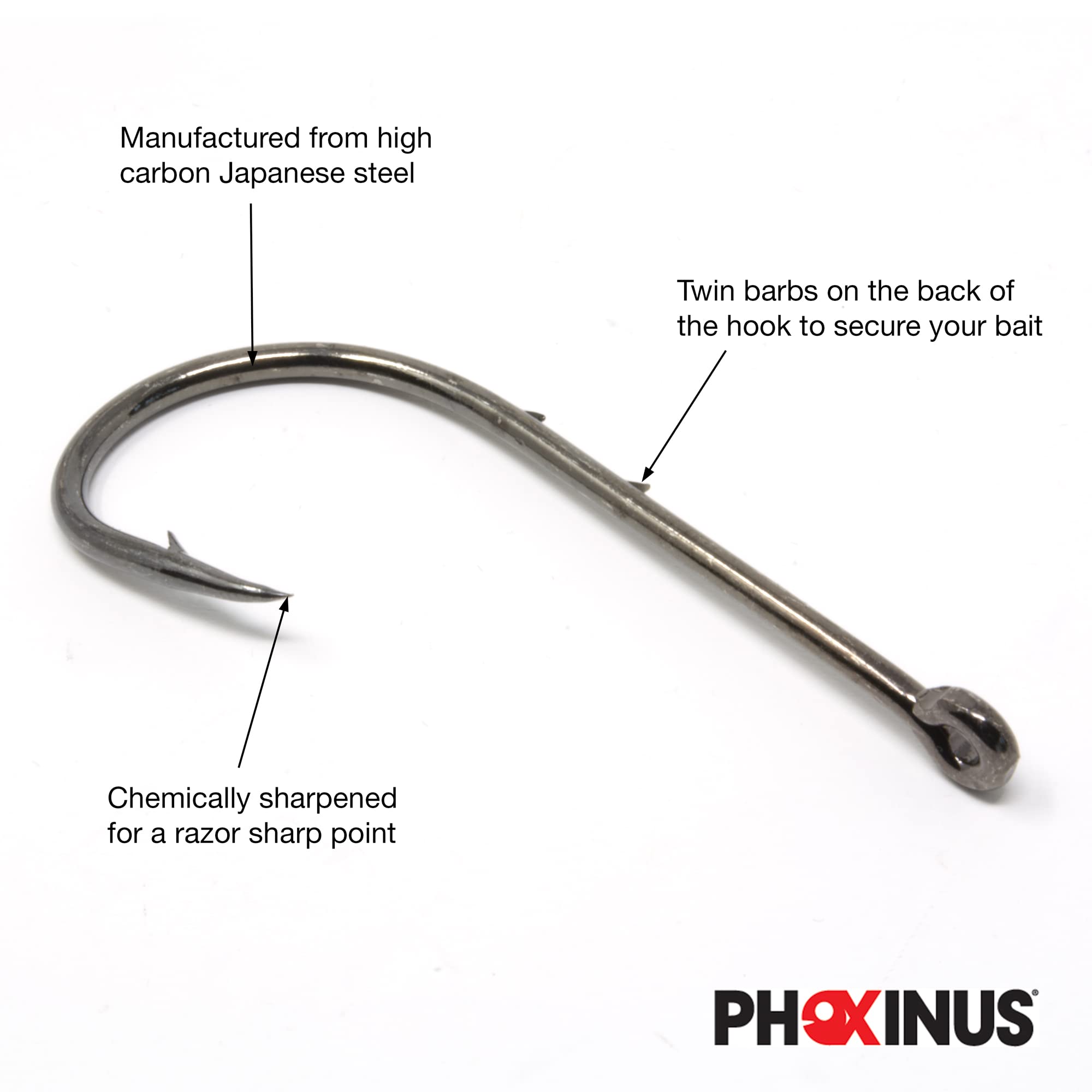 Phoxinus Baitholder Hooks, Freshwater and salt water fishing Ideal for Pike Catfish, Cod, Bass, Pollock, Conger - Image 2