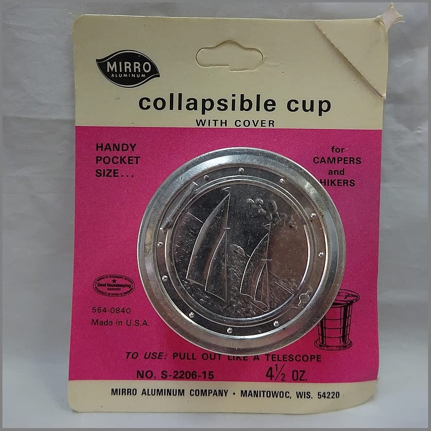 VINTAGE 60's MIRRO ミロ 折り畳みカップ デッドストック USA製