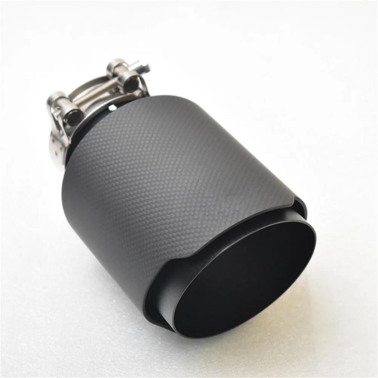 Tuyau d'échappement voiture en carbone embout acier inoxydable universel 63mm 115mm