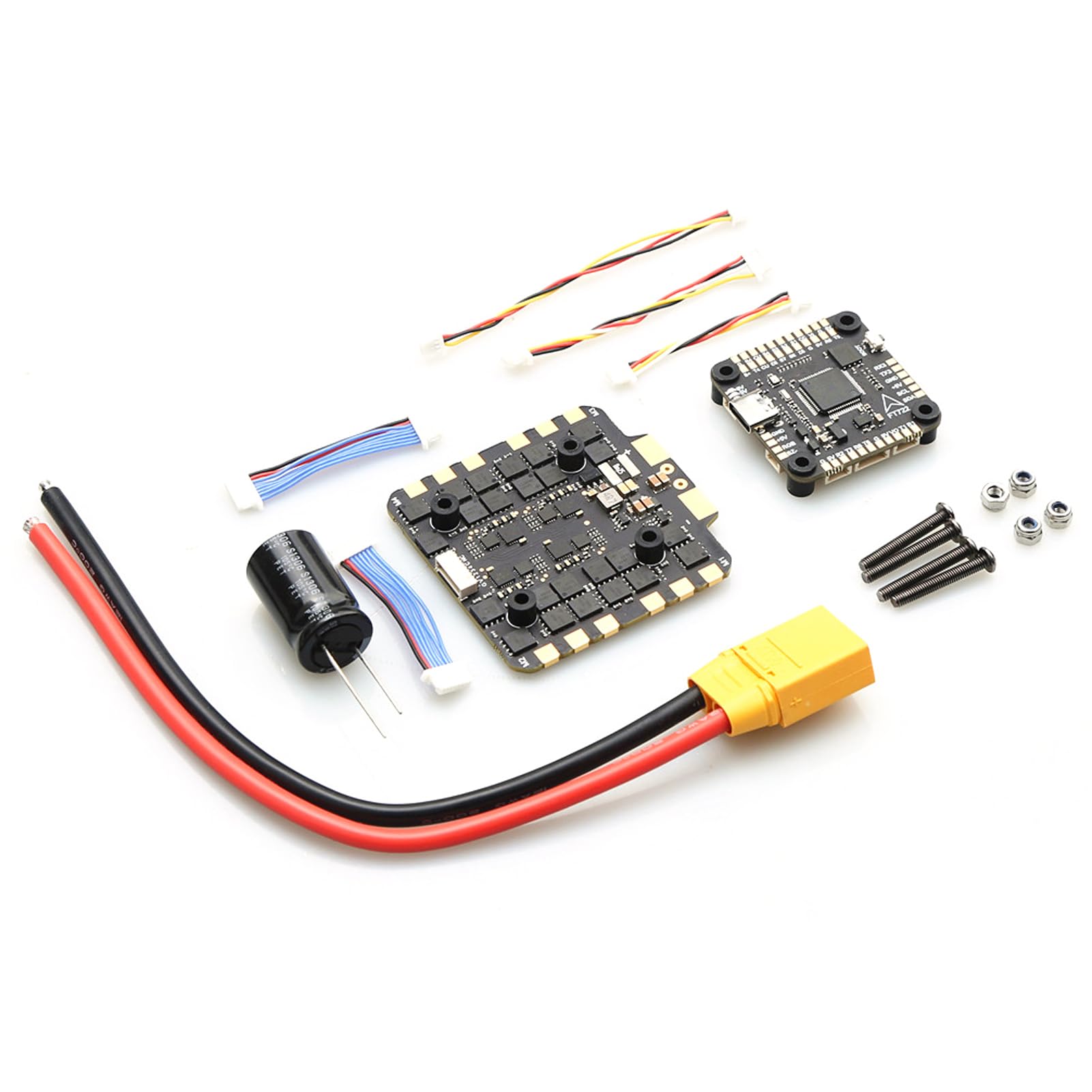 RiToEasysports Kontroler Lotu F722 z 80A 4w1 ESC STM32F722RET6 3 do 8S LiPo 16MB Blackbox Podwójny BEC 5V 10V dla FPV Freestyle Racing Zdalnie Sterowany Quadcopter (BLACK #-3)