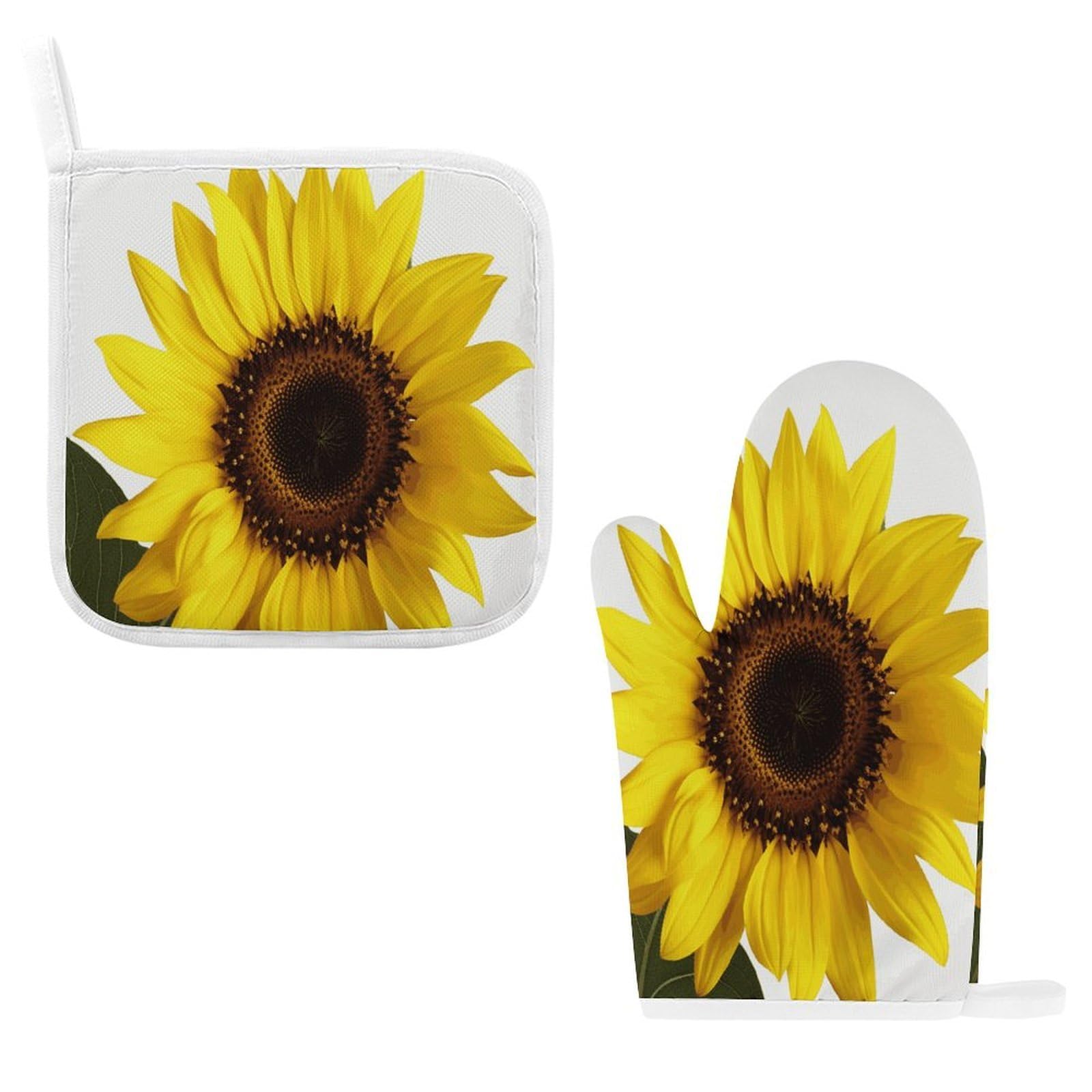 Fodpand Style Flower Sunflower Oven Mitts And Pot Holders Sets