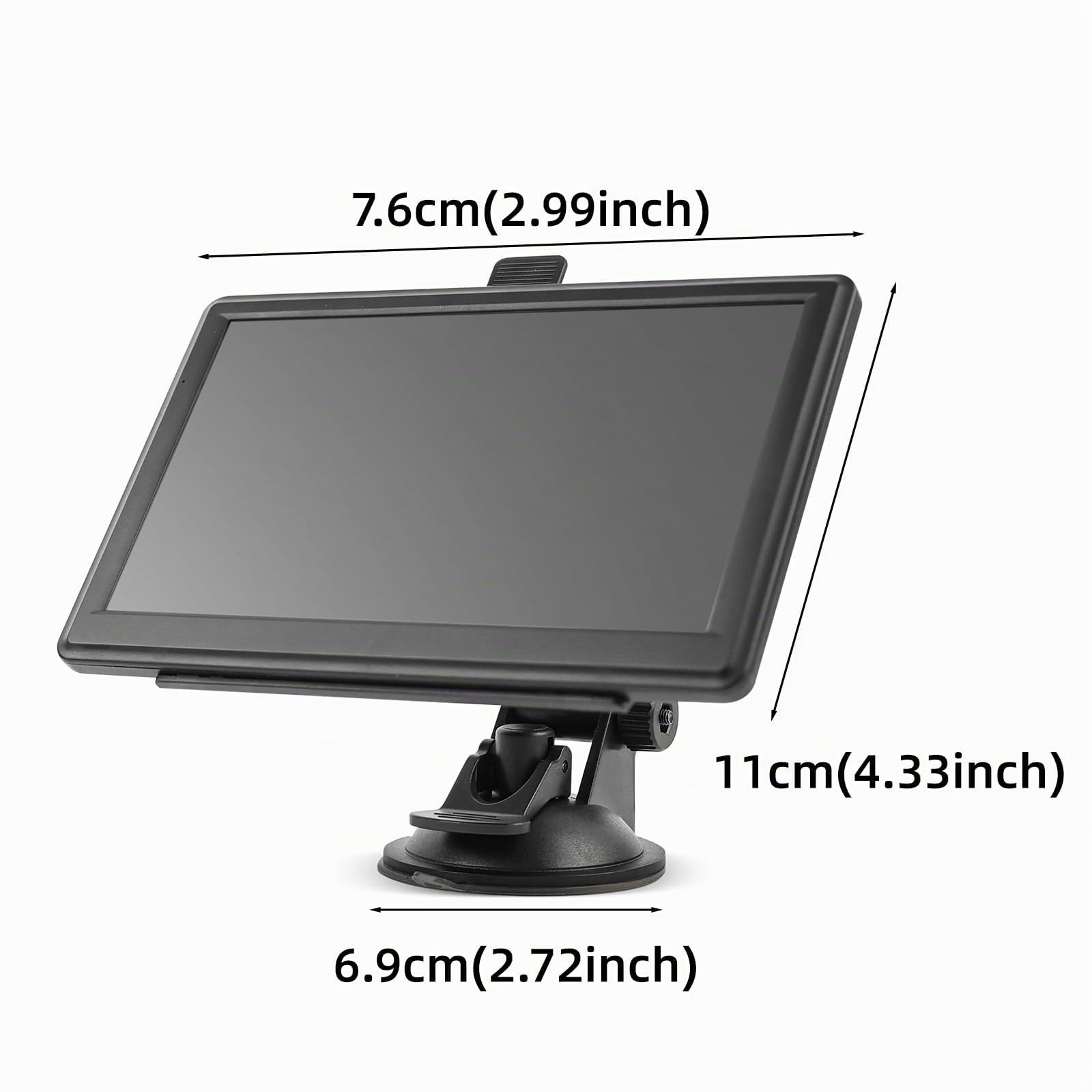 Riloer GPS-Navigationsset Universal für Auto, LKW, Wohnwagen, LKW, Wohnwagen Display mit Halterung und FM-Transmitter, Sie können die Sprache ändern, Deutsch7 Zoll,navigationsgeräte für Auto(17,8 cm)
