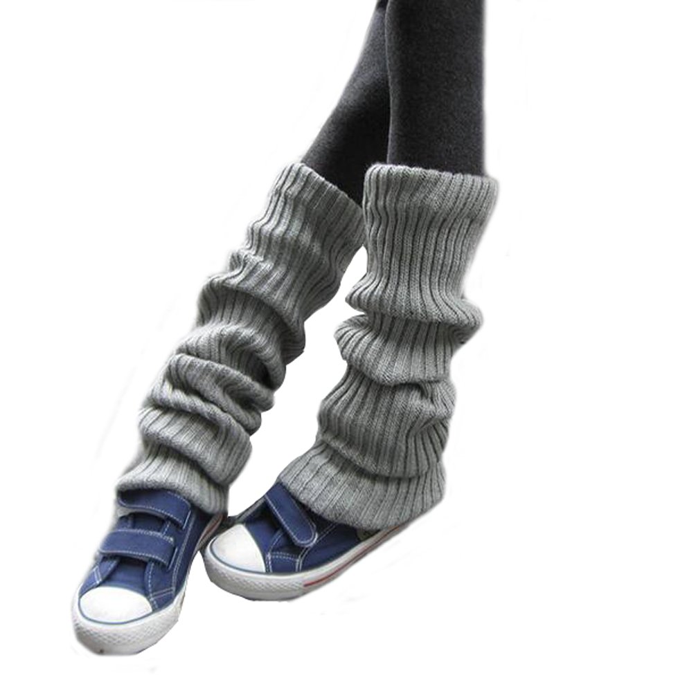 Women 80s Winter Extra Long Over Knee High Leg Warmers Knitted Thick Wool Crochet Boot Socks