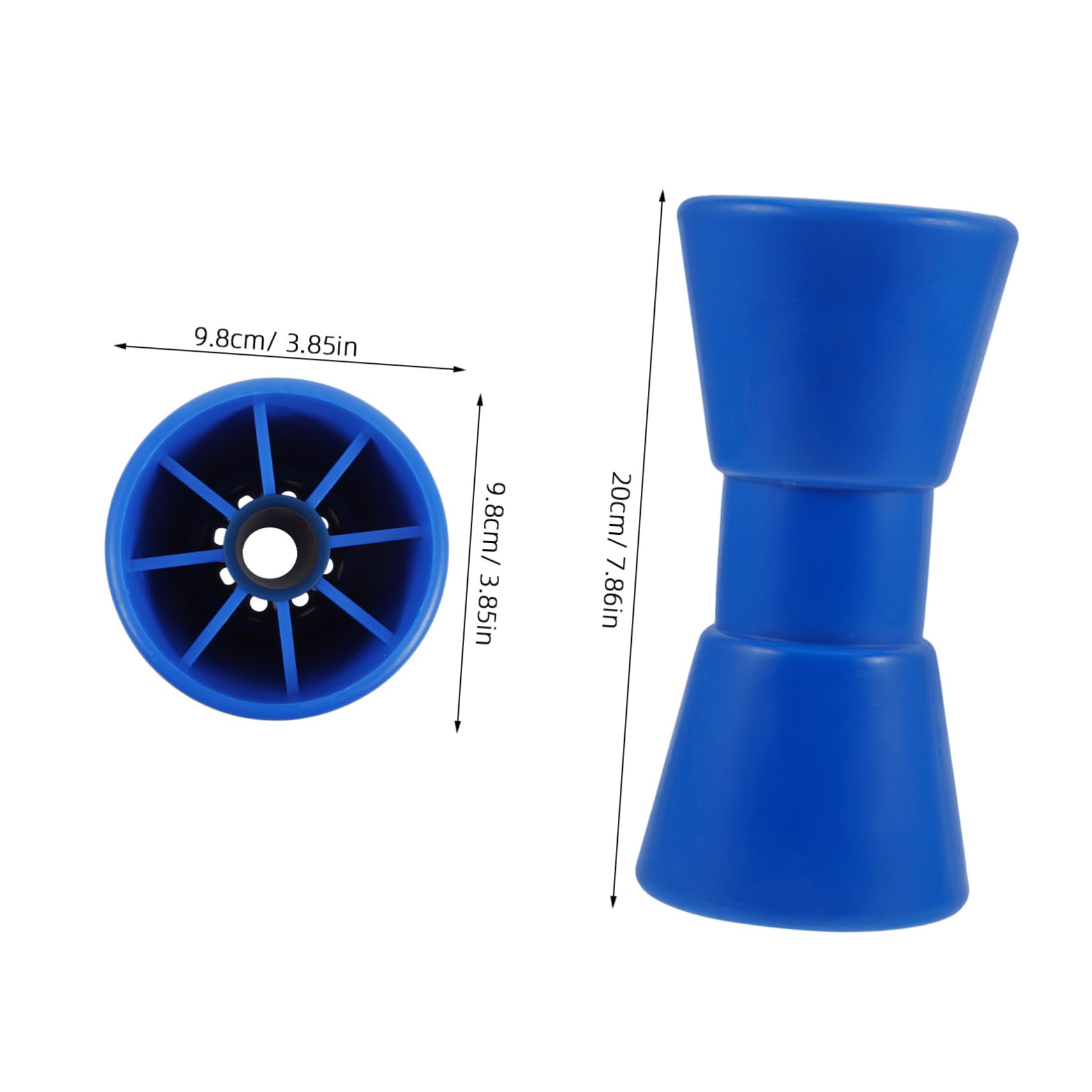 Happyyami Yacht Trailer Roller Wheel Kit Marine Trailer Guide Plastic Easy Assembly