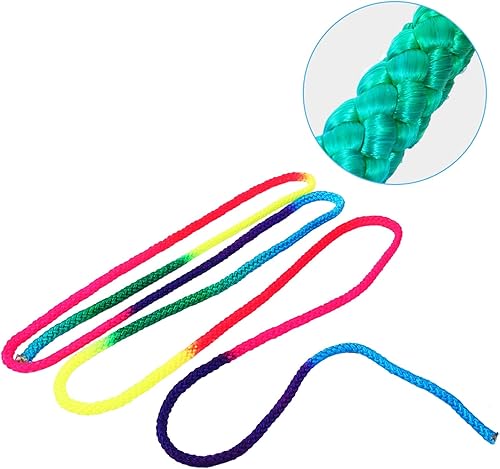 Miniatura 9 de Cuerda de gimnasia artística, cuerda de gimnasia aeróbica y fitness, cuerda de gimnasia rítmica de color arco iris, cuerda de gimnasia sólida para