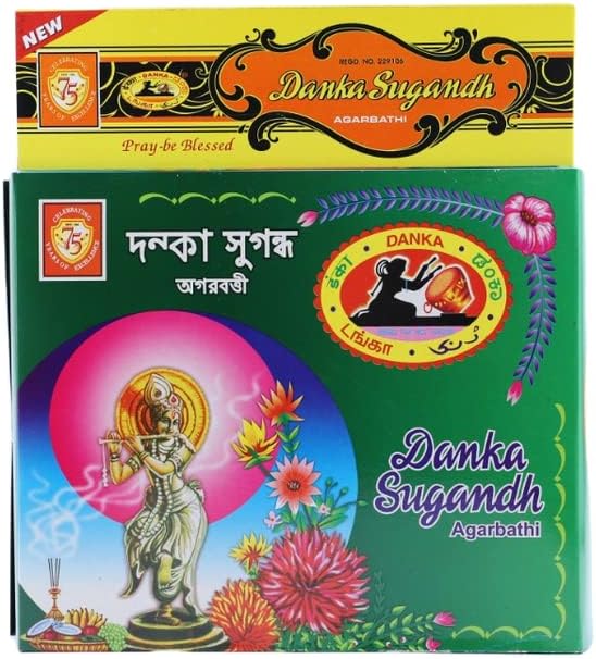 Danka Sugandh Flat 12 GMS Boxes (Pack of 12 x 3 = 36 Packets) - Floral Scented Incense Sticks
