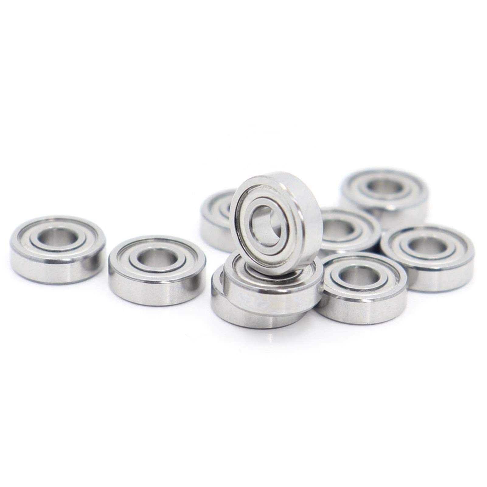 RFXOGTYFZ Power Transmission Products S695ZZ S695Z S695 Z ZZ Miniature Deep Groove Ball Bearing ABEC-1 440C Roller Stainless Steel Bearings 5x13x4mm