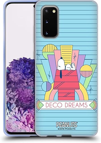 Miniatura 345 de Head Case Designs Funda de gel suave con licencia oficial de Peanuts House Snoopy Deco Dreams compatible con Samsung Galaxy S23 5G Casa,Blue