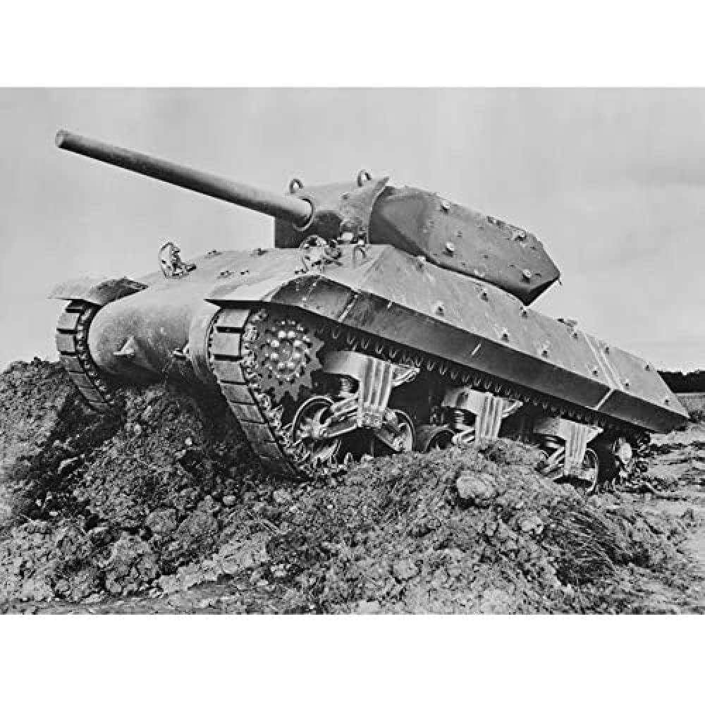 Artery8 War WWII US Army 1943 M10 Tank Destroyer Art Print Canvas Premium Wall Decor Poster Mural