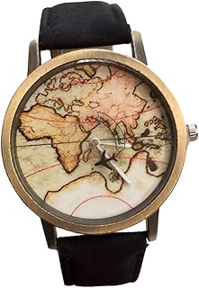 Relógio De Mostrador De Mapa Relógios Masculinos Relógios Casuais Combinando Relógios Para Casais 1 Peça Relógio De Diamante Unissex Relógio De Pulso Banda De Lona Relógio De