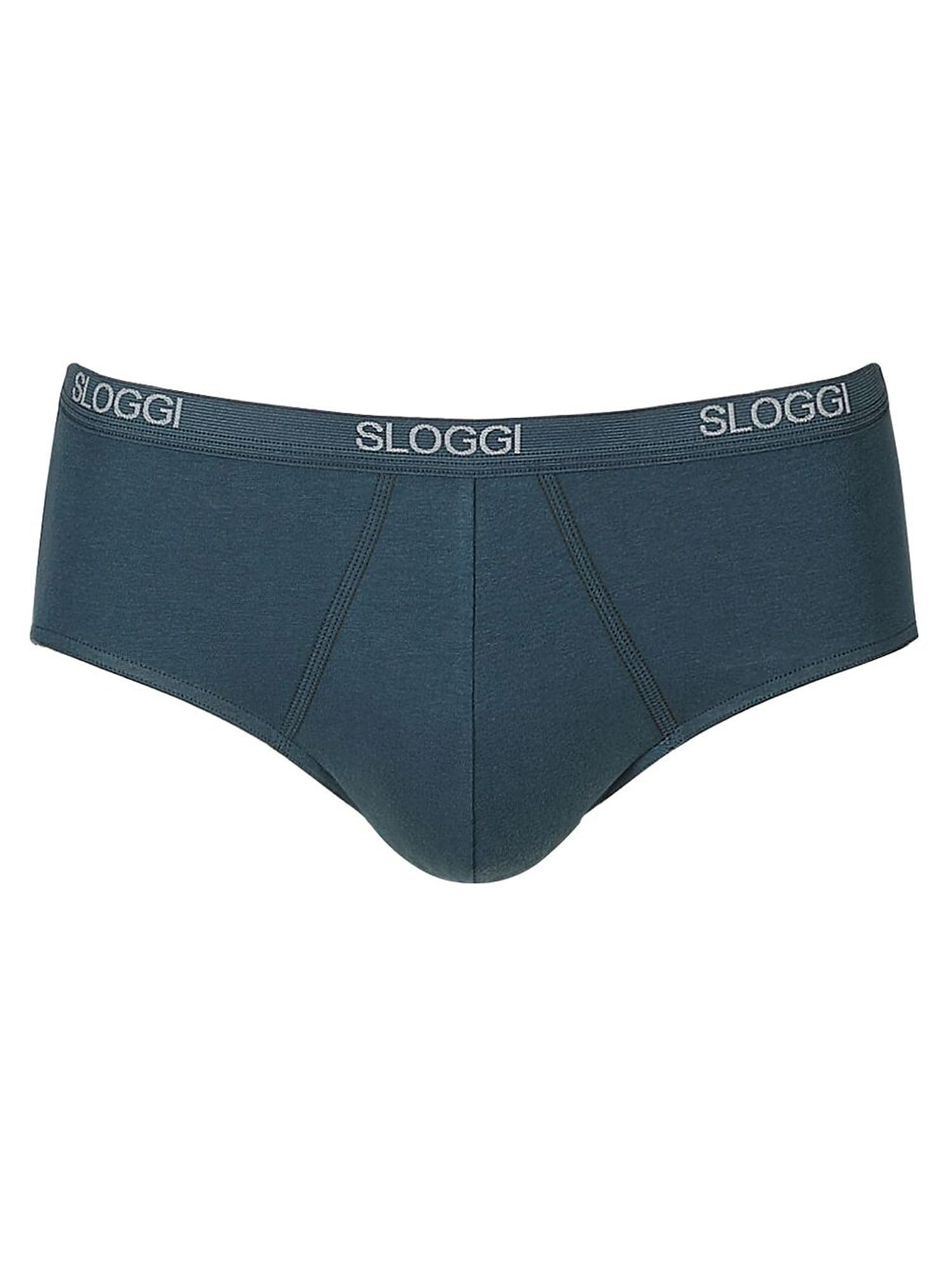 Sloggi Men's Basic Midi Boxer Shorts, Blue, 38 UK