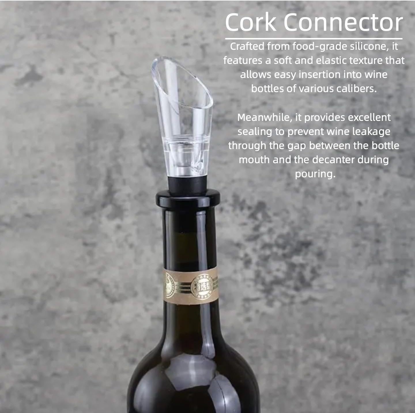 3 Pcs Premium Wine Aerator Pourers Spout – Wine Decanter Instant Wine Enhancer with No Drip Spout Elevate Flavor & Aroma Compact & Portable Ideal Gift for Wine Enthusiasts