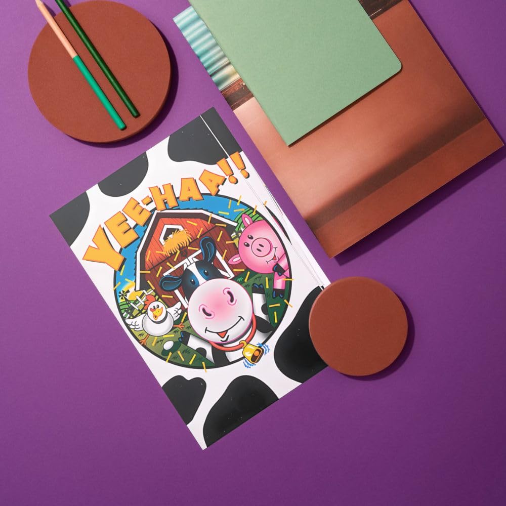 Fun Express - Farm Party Invitations (8 Pc) for Birthday - Party Supplies - Print Tableware - Print Invites - Birthday - 8 Pieces