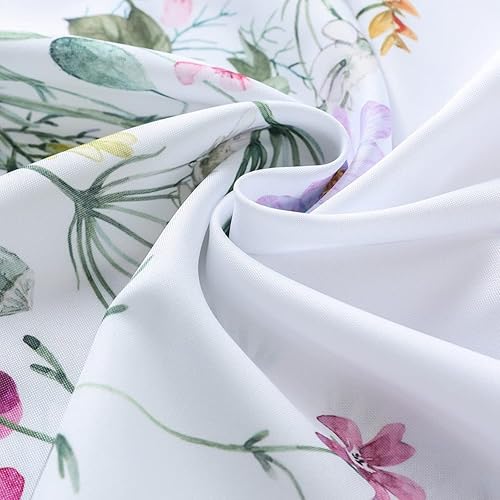 Miniatura 5 de ZYAWP Mantel para Interior y Exterior de Poliéster Resistente a Manchas y Arrugas con Estampado Floral, Mantel de Tela Limpiable para Mesa de