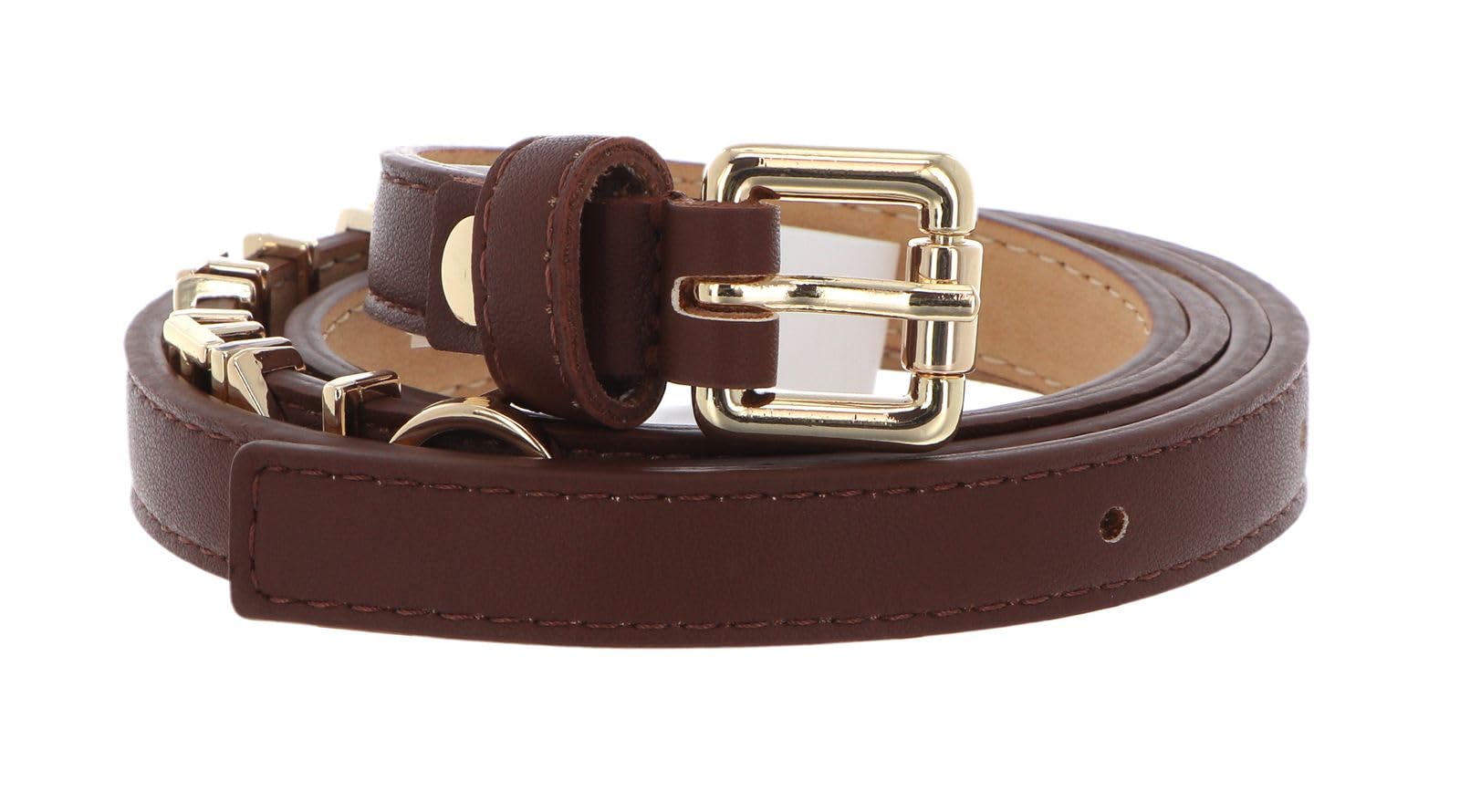 Valentino Emma Winter Belt W120 Caffé/Oro brown cut-to-size