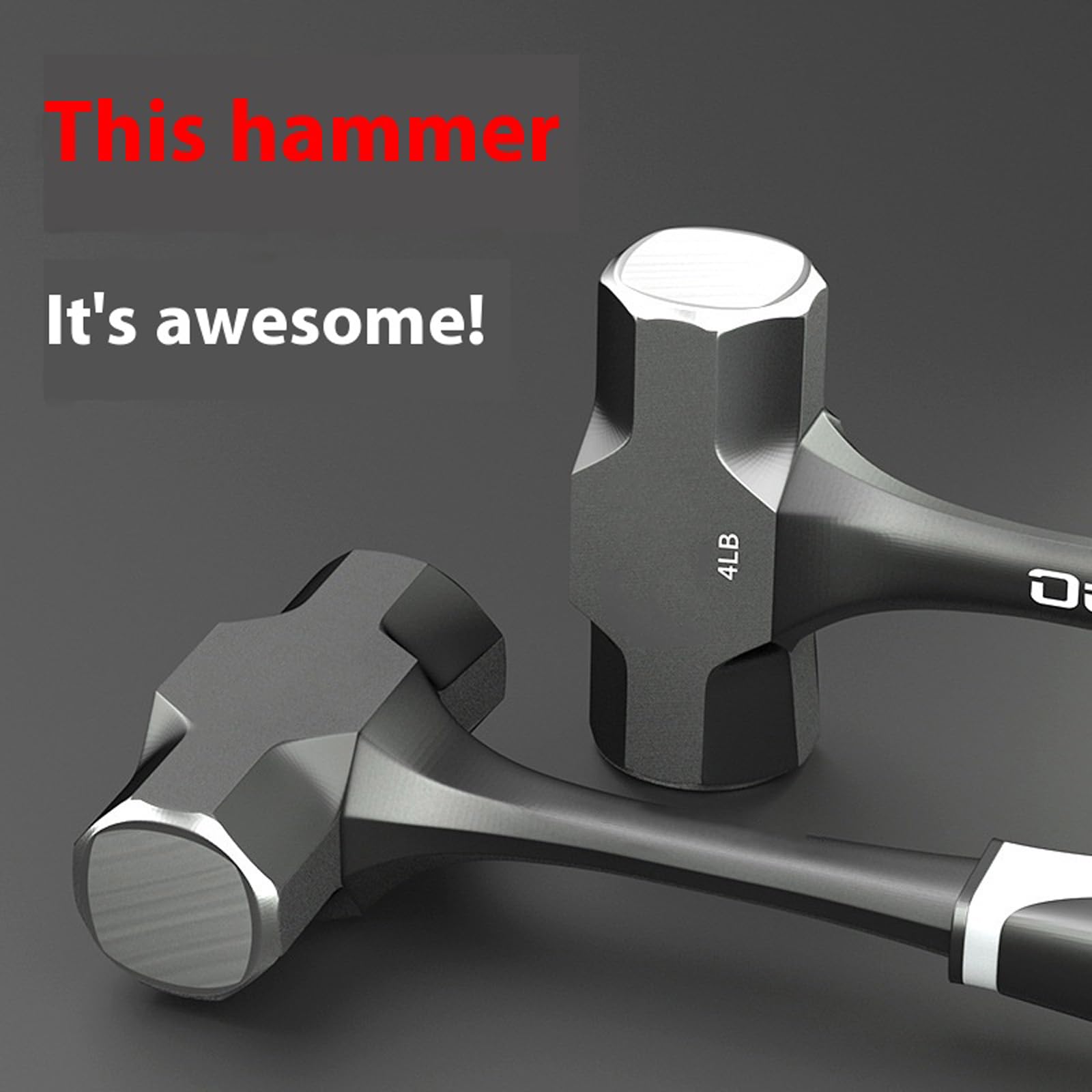 Martillo de demolición reforzado de fuerza industrial con mango ergonómico de madera, ajuste profesional para romper la pared, herramienta de demolición para hormigón