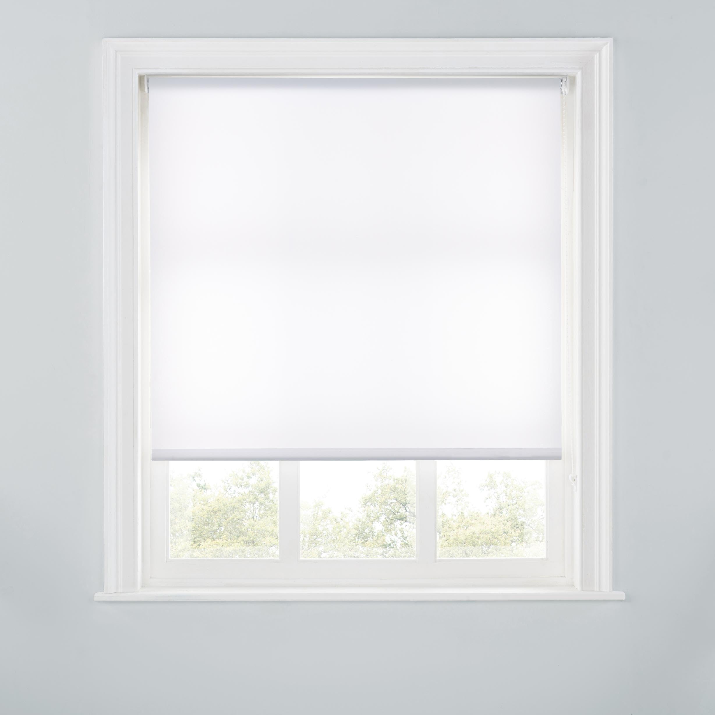 A.Unique Home Premium Trimmable Daylight Roller Window Blind – Light Filtering Fabric,Child Safe Chain for Bedroom,Kitchen,Living Room – 6FT – WHITE - 180cm (W) x 170cm (L) | 70.8" (W) x 66.9" (L)