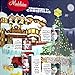 Madelaine Solid Premium Milk Chocolate Santa's Workshop 2024 Countdown Christmas Advent Calendar With 24 Solid Premium Milk Chocolates, 6oz