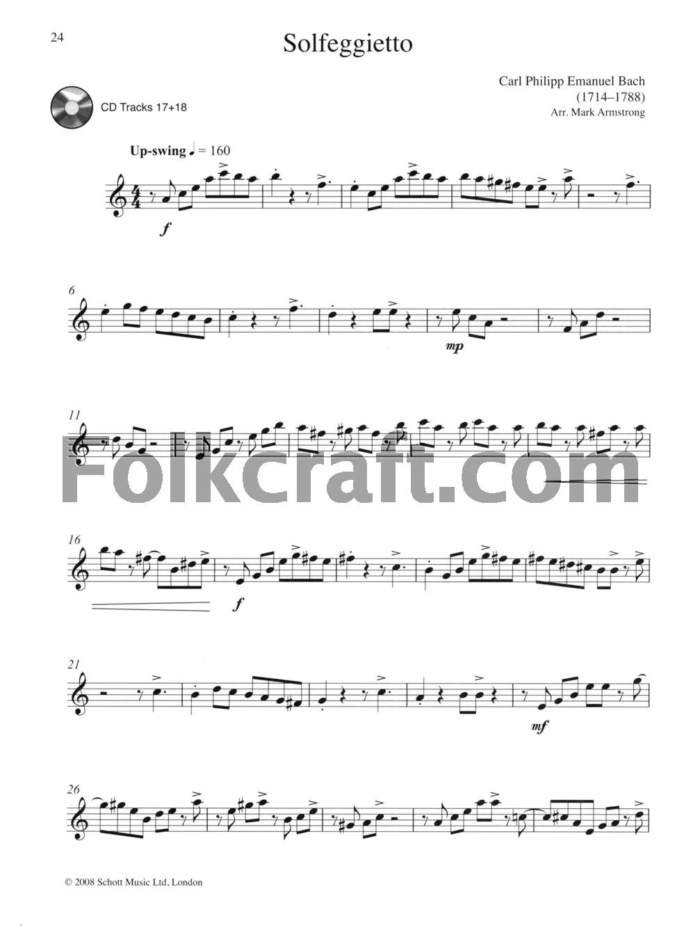 Swinging Classical Play-Along for Alto Saxophone: 12 Pieces from the Classical Era in Easy Swing Arrangements: Piano Part to Print