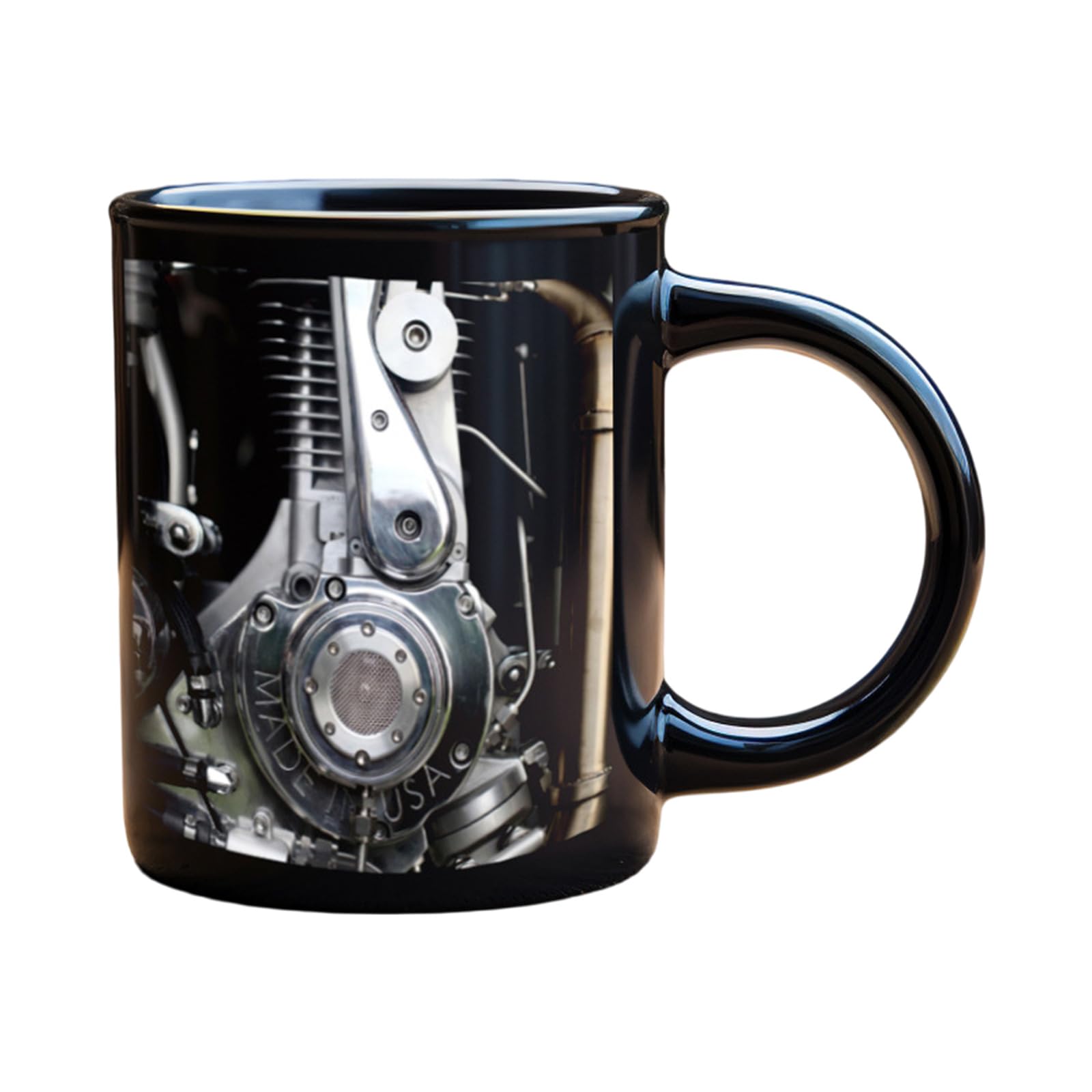 Mechanical Engine Inspired Ceramic Coffee Mugs with Sturdy Heat Retention Ergonomic Handle Cup for Home and Offices Use Technician Engine Ceramic Coffee Mugs