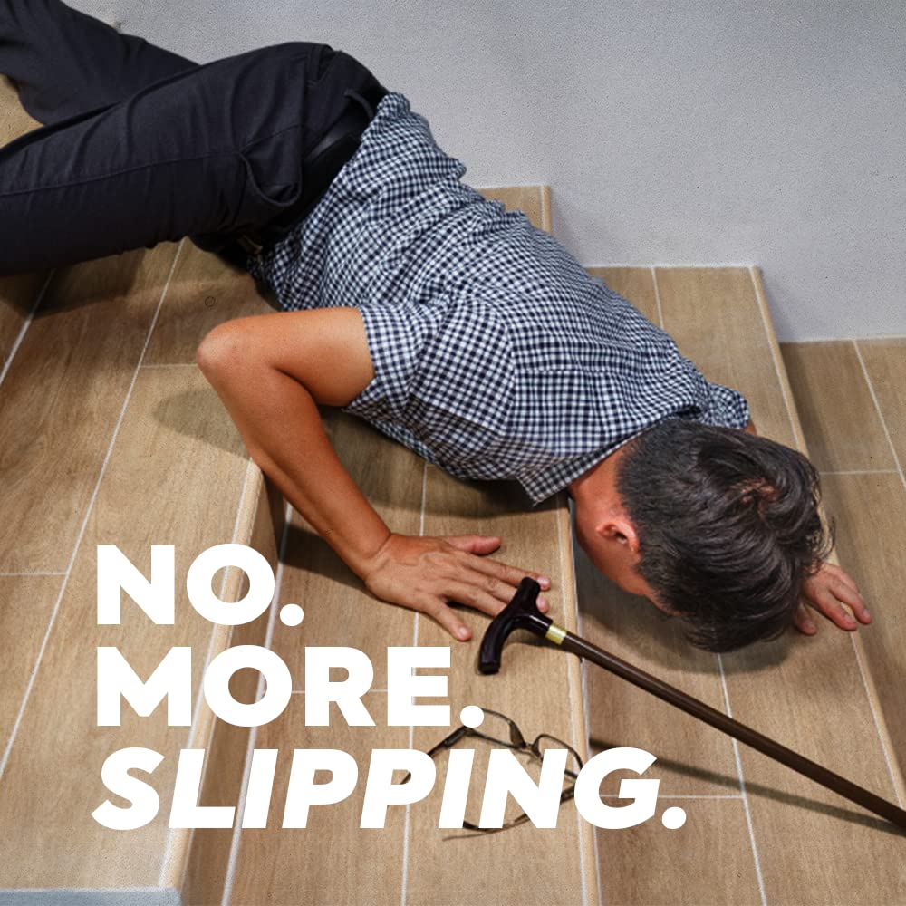 MAT Safe Step - Cinta de agarre antideslizante, color negro, 4 pulgadas x 20 yardas, rollo antideslizante para escaleras, cinta de tracción impermeable para interiores y exteriores, con óxido de