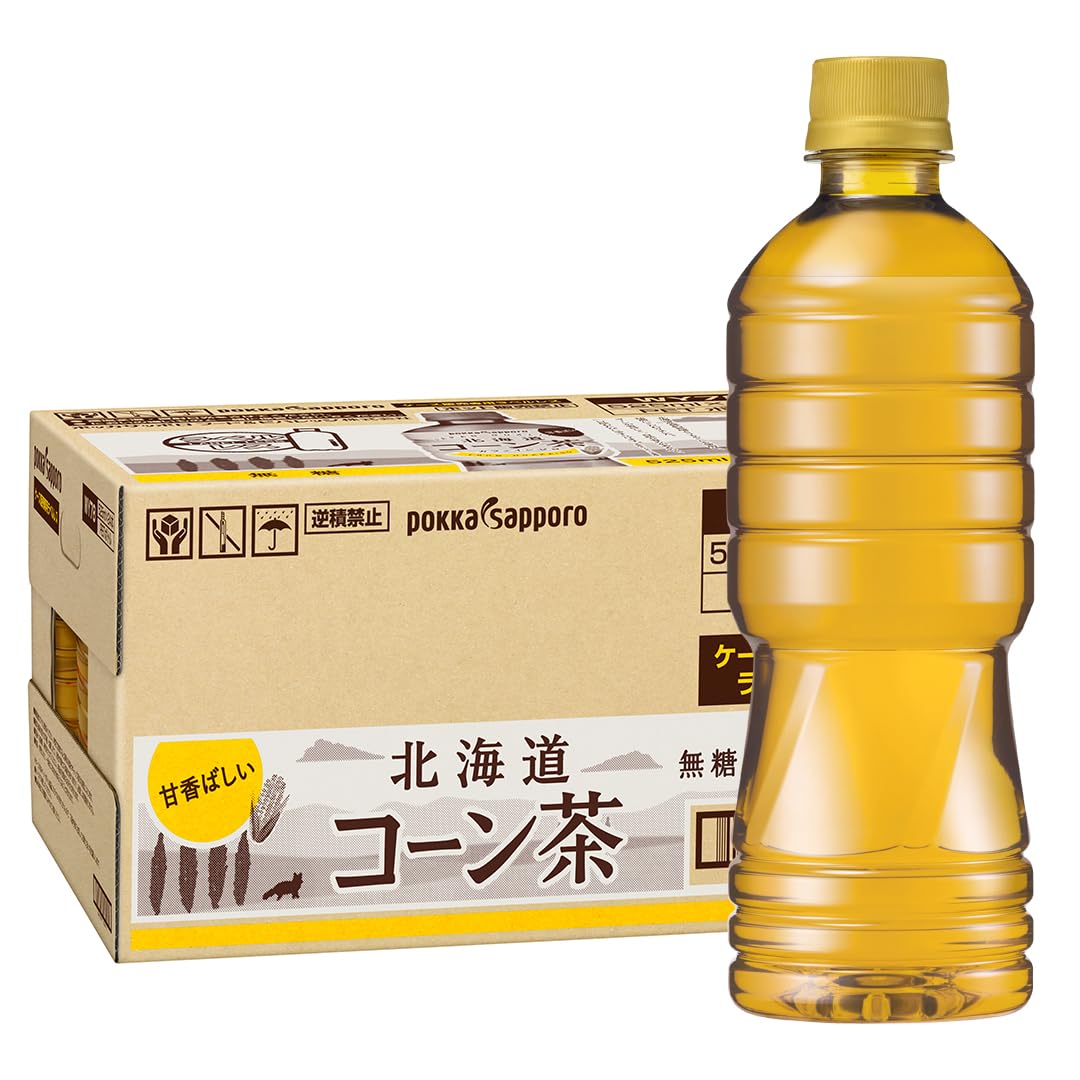 【Amazon.co.jp限定】北海道コーン茶 525ml 24本 ラベルレス…